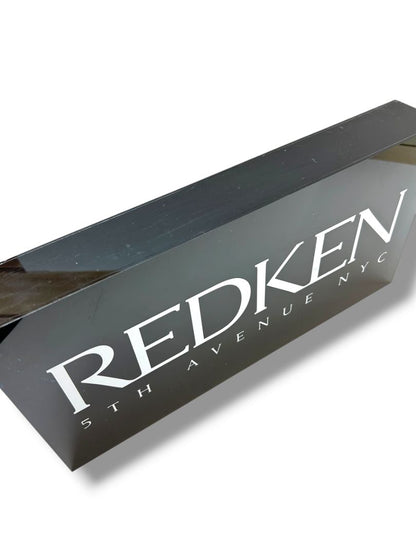 Redken 5th Avenue NYC Black Dimensional Acrylic Wall Sign 20"l