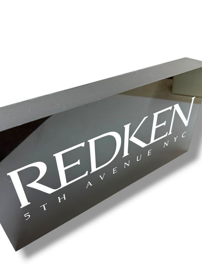 Redken 5th Avenue NYC Black Dimensional Acrylic Wall Sign 20"l