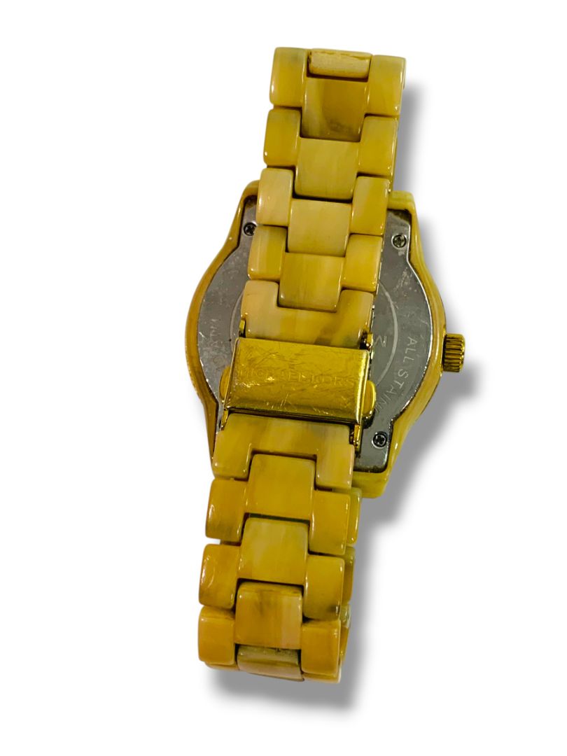 Michael Kors Womens Watch 37mm Gold Tone Champagne Dial MK-5039 For Parts Not Working
