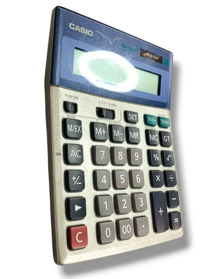 CASIO DM-1200TE Two Way Power Tax & Exchange Calculator 12 Digits Large Buttons