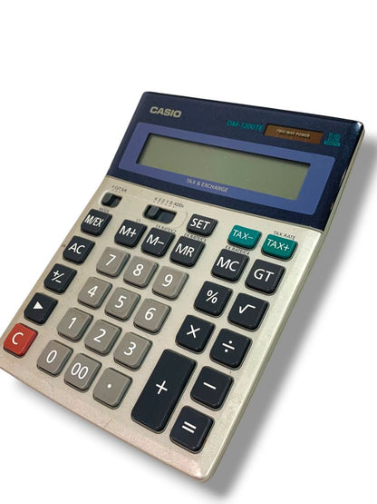 CASIO DM-1200TE Two Way Power Tax & Exchange Calculator 12 Digits Large Buttons
