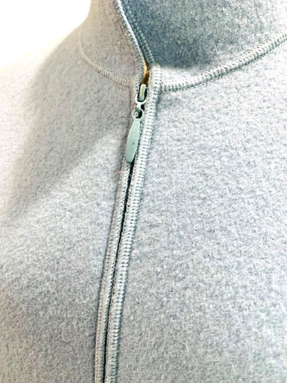 Size XL Eileen Fisher Womens Gray Blue Wool Full Zip Up Jacket