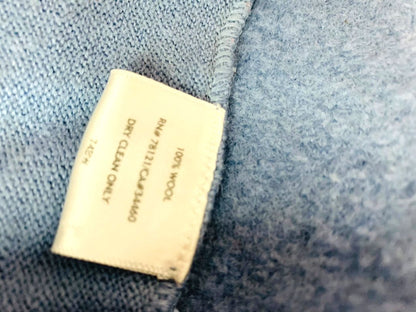 Size XL Eileen Fisher Womens Gray Blue Wool Full Zip Up Jacket