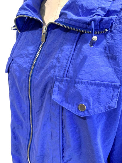 Size XL Zenergy by Chicos Womens Blue Zip Up Windbreaker Jacket