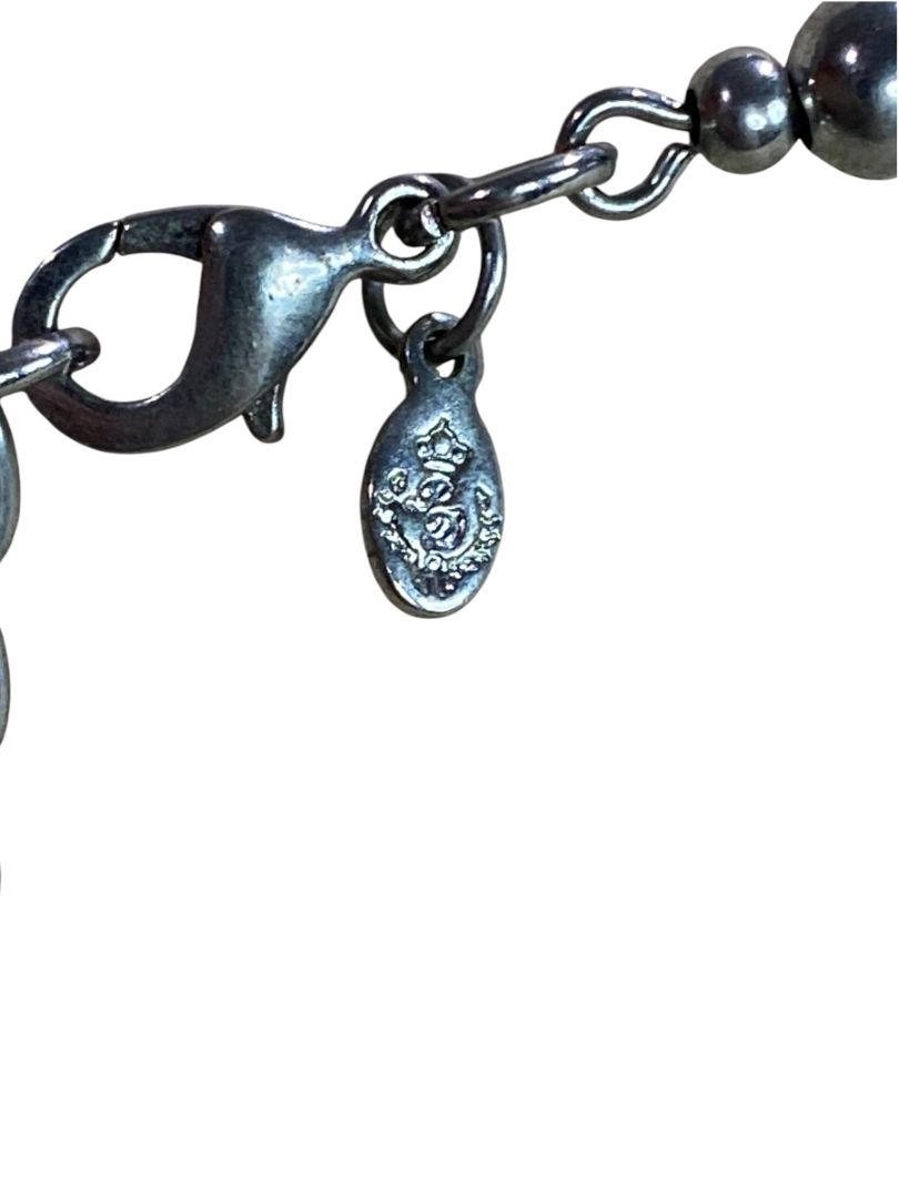 Premier Designs Murano Foil Beaded Necklace Multicolor Silvertone 33-36"