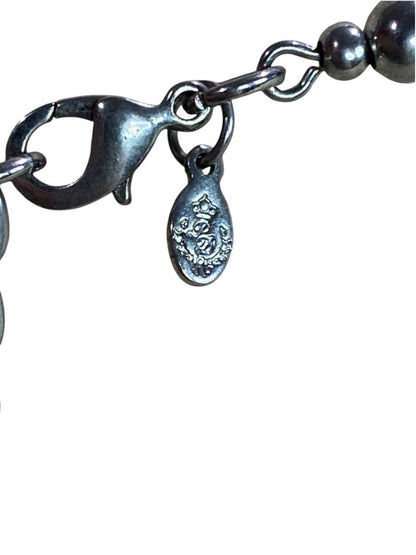 Premier Designs Murano Foil Beaded Necklace Multicolor Silvertone 33-36"