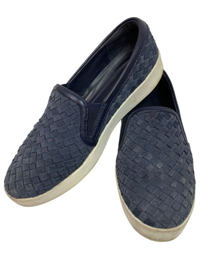 Size 6 Cole Haan Womens Grand Pro Woven Blue Leather Slip On Shoes W14245