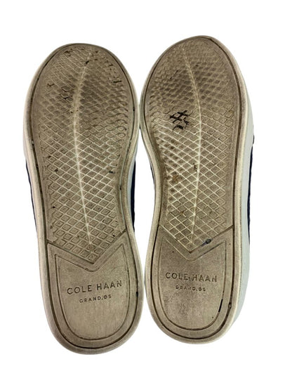 Size 6 Cole Haan Womens Grand Pro Woven Blue Leather Slip On Shoes W14245