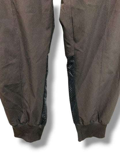 Large Kyodon Womens Black Pull On Athletic Joggers Elastic Drawstring