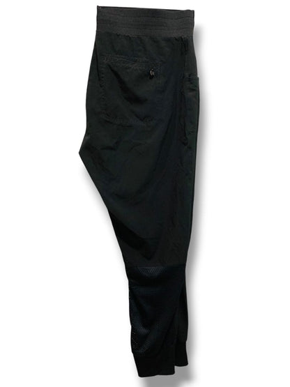 Large Kyodon Womens Black Pull On Athletic Joggers Elastic Drawstring