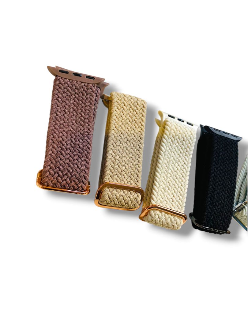 Braided Stretchy Watch Bands Compatible Apple Women Men Set of 5 New