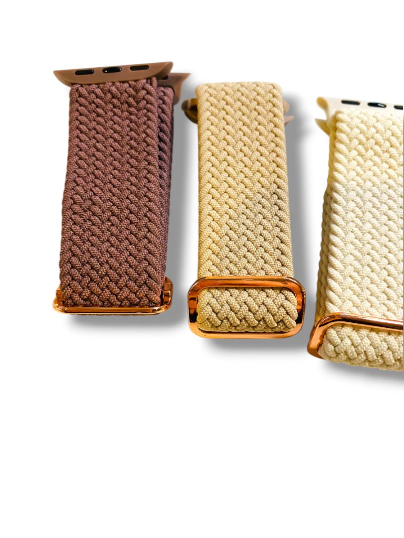 Braided Stretchy Watch Bands Compatible Apple Women Men Set of 5 New