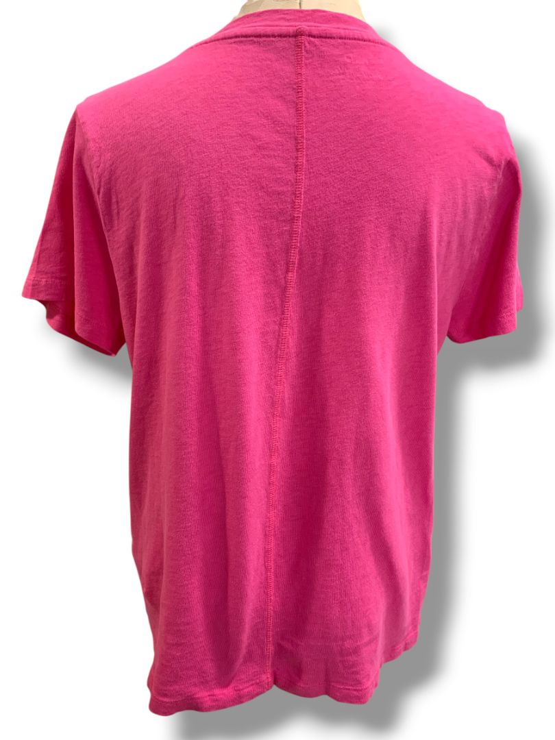 Large J.Crew Womens Hot Pink Tshirt Girlfriend Tee Style AJ089