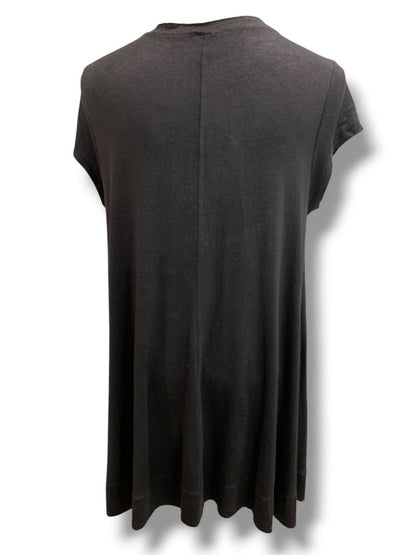 XL Ducci Womens Black Tshirt Swing Tunic Scoop Neck Hi Lo Hem