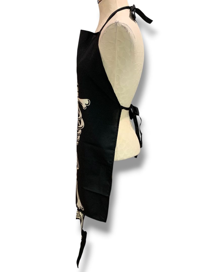 Ganz Skeleton Bib Apron Halloween Dangling Legs