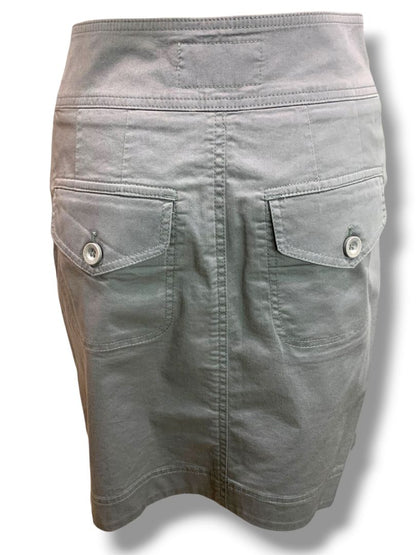 Size 8 Marc by Marc Jacobs Gray Skirt Pockets D Ring Buckle Detail