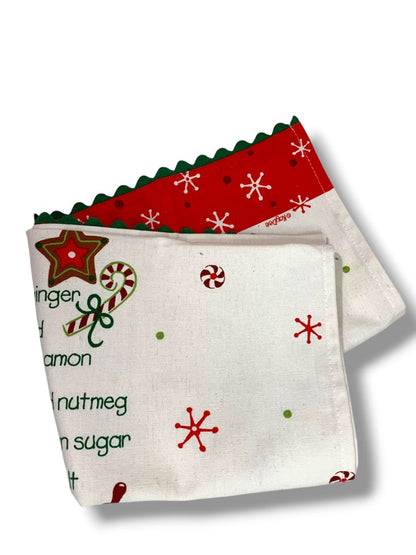 Kay Dee Designs Tea Towel Holiday Gingerbread Recipe Snowflakes 18" x 28"