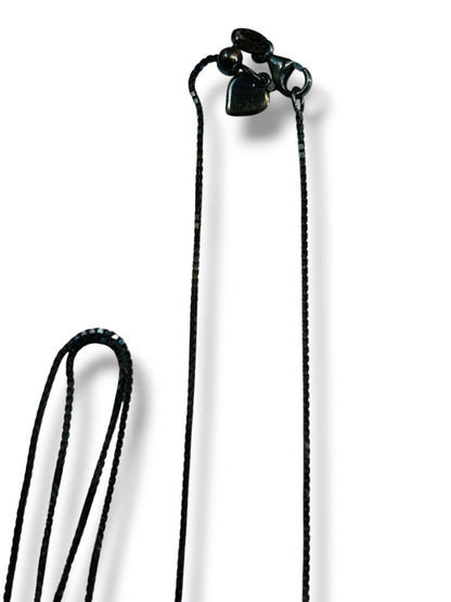 JCM Jacmel Italy Sterling Silver 925 Chain Necklace Dark Silver 21"