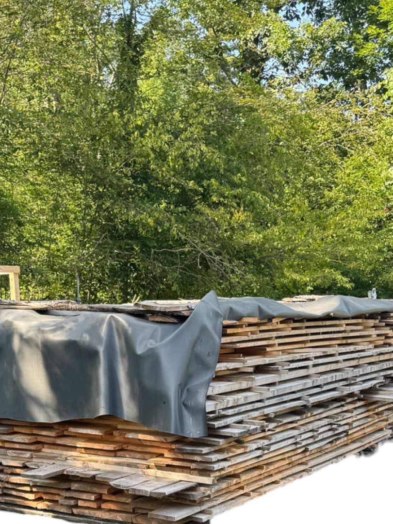 500 Sq. Ft. Cured Milled White Pine Lumber Rustic Utility Grade