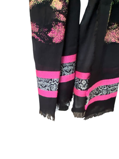 NWT Anna & Ava Black Multi Color Scarf Shawl MSRP $78.00