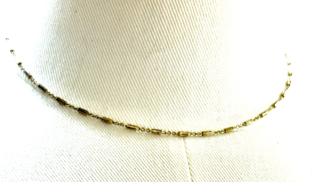 Vintage Sterling Silver 925 Delicate Chain Necklace Marked Italy 15.5"