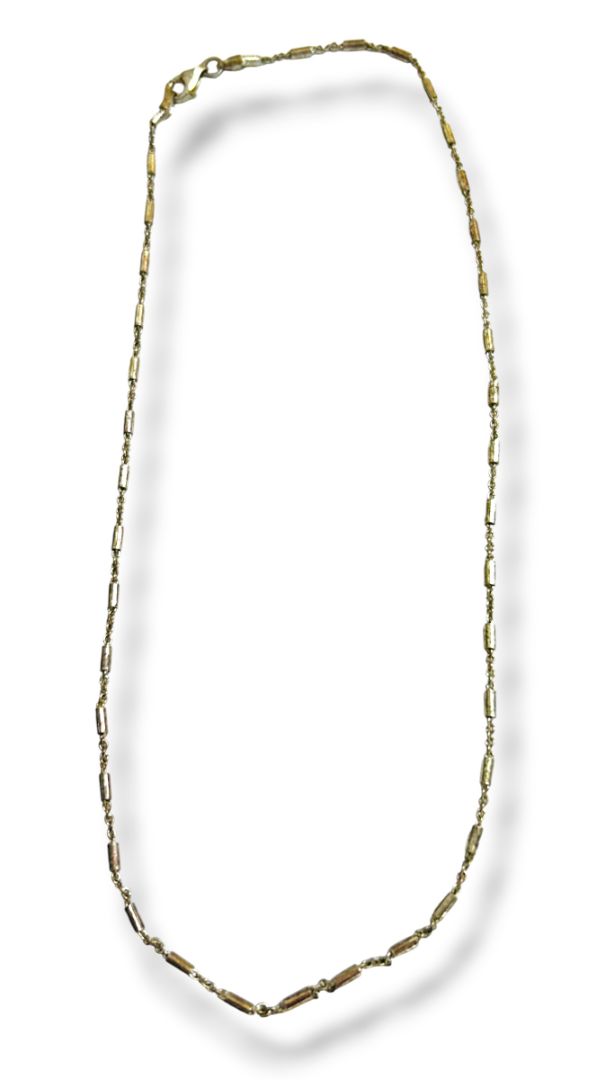 Vintage Sterling Silver 925 Delicate Chain Necklace Marked Italy 15.5"