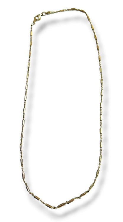 Vintage Sterling Silver 925 Delicate Chain Necklace Marked Italy 15.5"