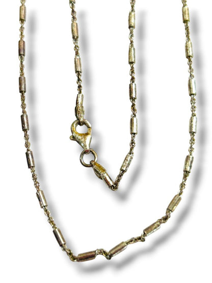 Vintage Sterling Silver 925 Delicate Chain Necklace Marked Italy 15.5"