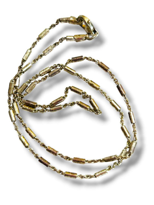 Vintage Sterling Silver 925 Delicate Chain Necklace Marked Italy 15.5"