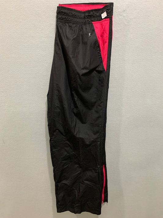 Size 2X Danskin Now Womens Black Hot Pink Track Pants Pull On Pockets