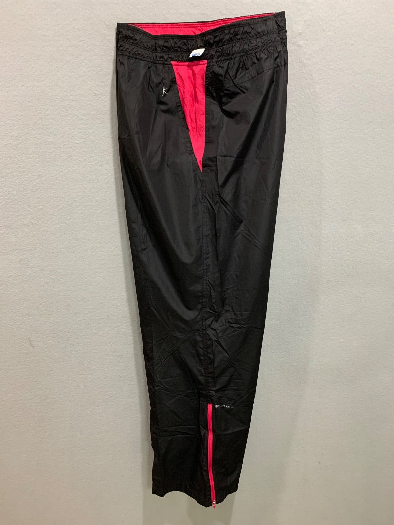 Size 2X Danskin Now Womens Black Hot Pink Track Pants Pull On Pockets