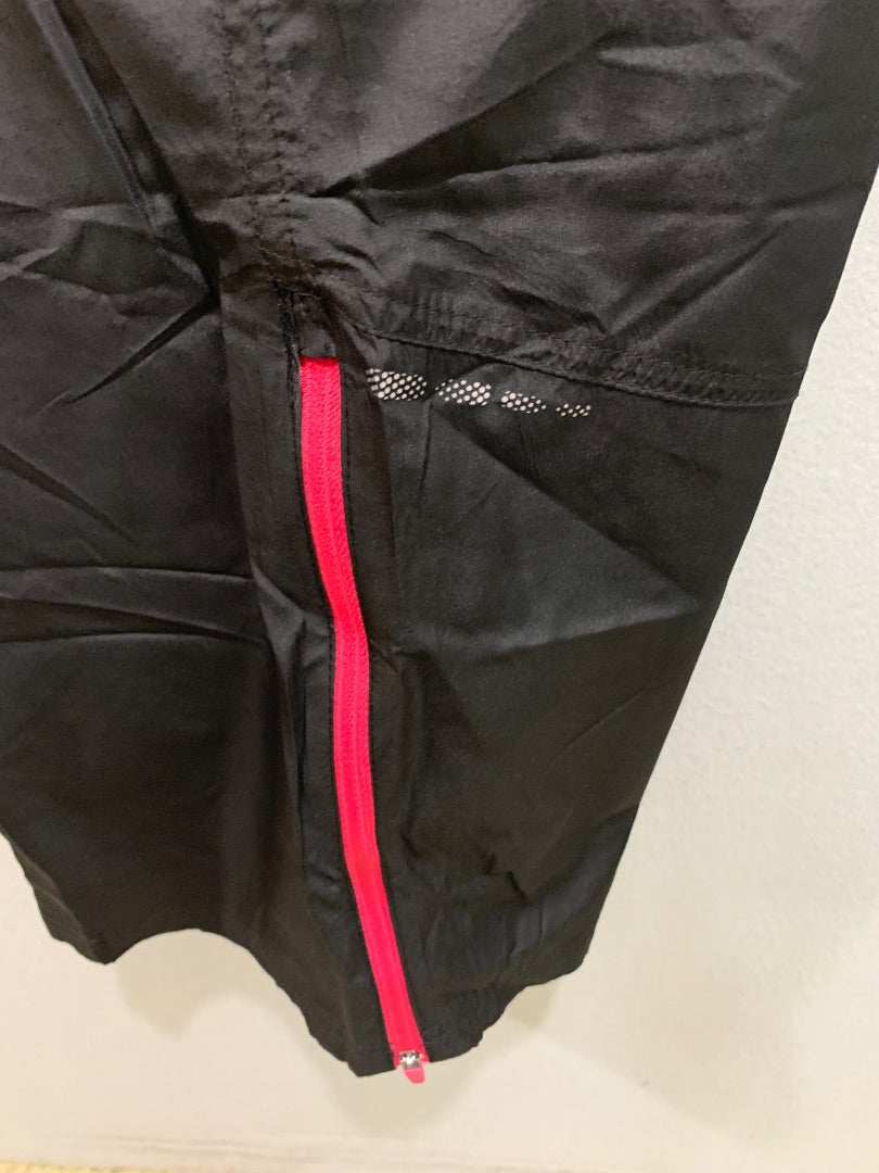 Size 2X Danskin Now Womens Black Hot Pink Track Pants Pull On Pockets