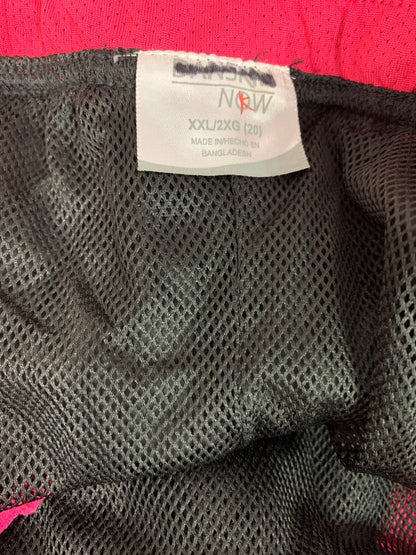 Size 2X Danskin Now Womens Black Hot Pink Track Pants Pull On Pockets