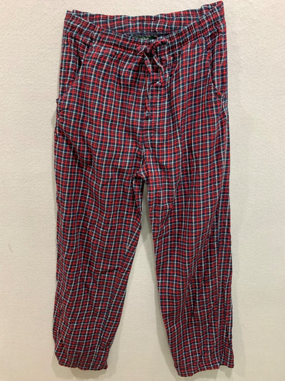 Medium Woolrich Mens Flannel Pajama Pants Cotton Red Plaid Elastic Drawstring