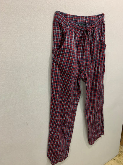 Medium Woolrich Mens Flannel Pajama Pants Cotton Red Plaid Elastic Drawstring