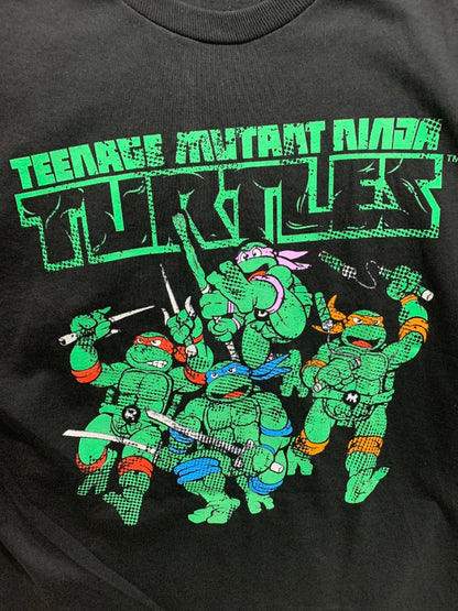 Size XL Nickelodeon Teenage Mutant Ninja Turtles Boys Black Graphic Tshirt TMNT