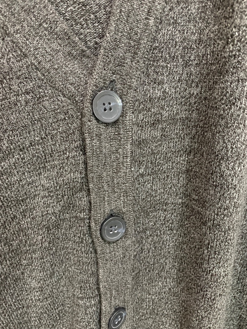 Size 5XL Harbor Bay Mens New Gray Cardigan Soft Lightweight