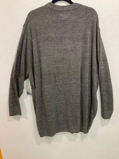 Size 5XL Harbor Bay Mens New Gray Cardigan Soft Lightweight
