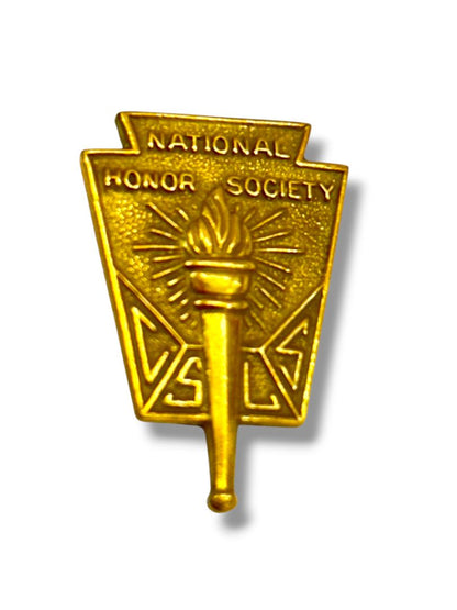 Vintage Goldtone National Honor Society Lapel Pin .75"