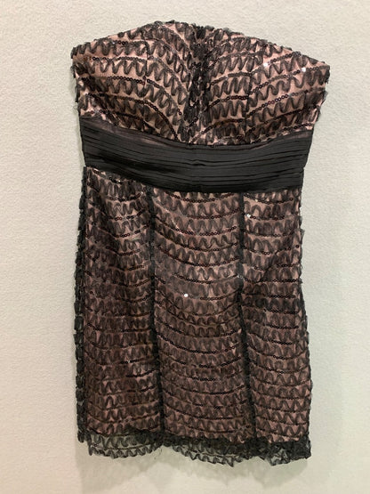Small Minuet Black Lace Pink Underlay New Dress Strapless Dress