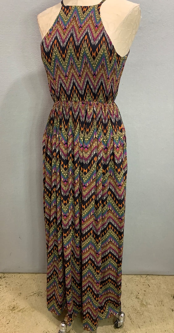 Small Junk Clothing New Tribal Aztec Print Maxi Dress  Lined