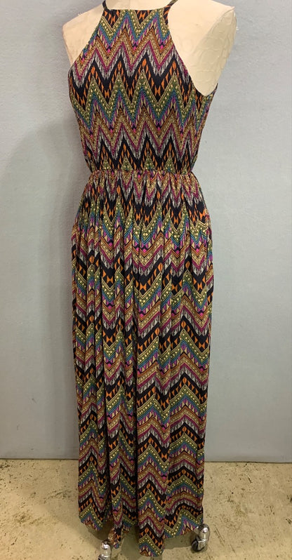 Small Junk Clothing New Tribal Aztec Print Maxi Dress  Lined