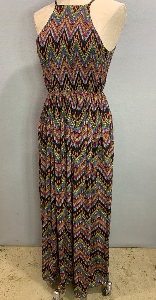 Small Junk Clothing New Tribal Aztec Print Maxi Dress  Lined