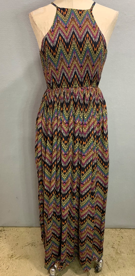 Small Junk Clothing New Tribal Aztec Print Maxi Dress  Lined