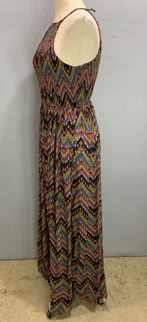 Small Junk Clothing New Tribal Aztec Print Maxi Dress  Lined