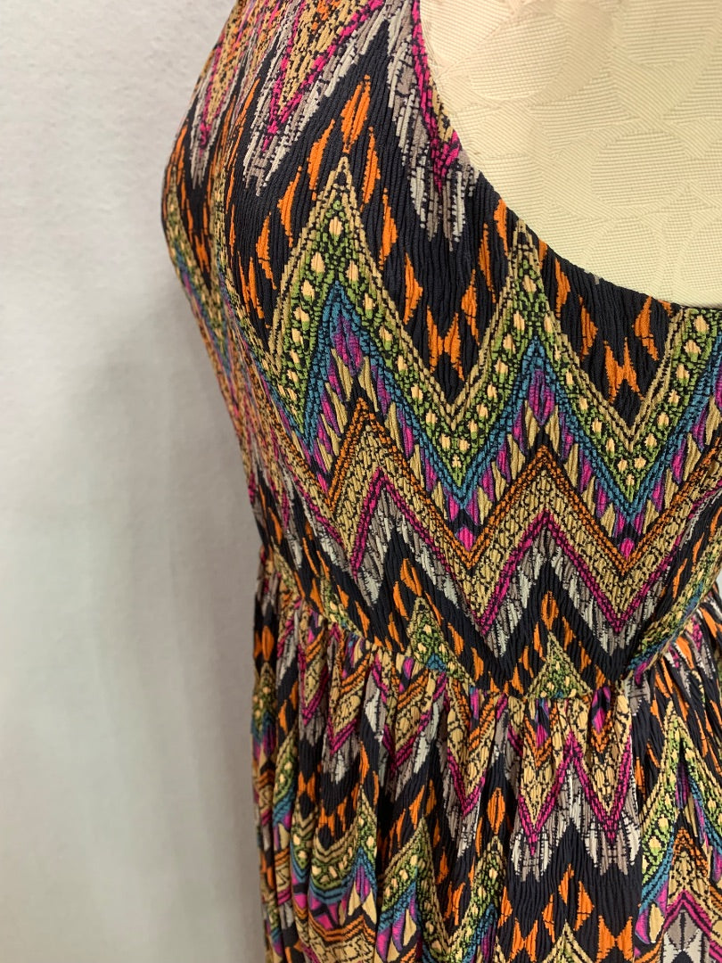 Small Junk Clothing New Tribal Aztec Print Maxi Dress  Lined