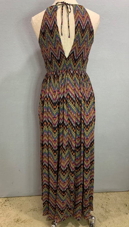 Small Junk Clothing New Tribal Aztec Print Maxi Dress  Lined