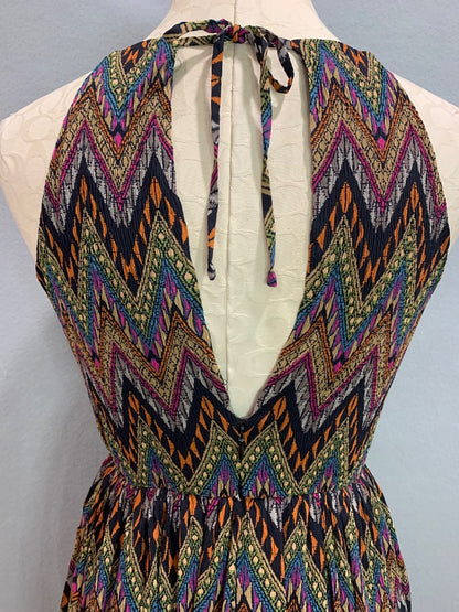 Small Junk Clothing New Tribal Aztec Print Maxi Dress  Lined