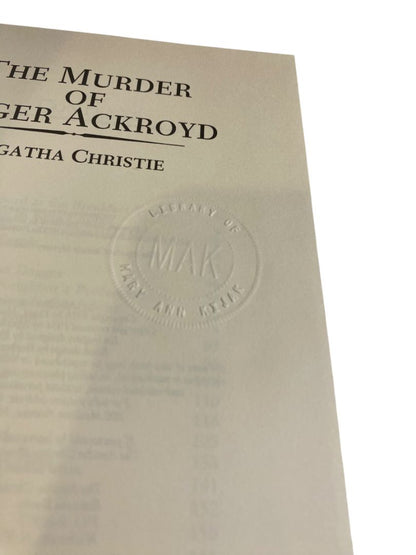 Agatha Christie Mystery Collection Bantam Leatherette The Murder of Roger Ackroyd 1980s