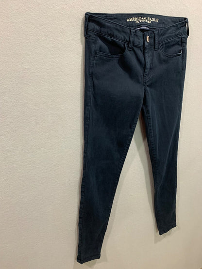 Size 4 American Eagle Womens Navy Blue Jegging Super Stretch X